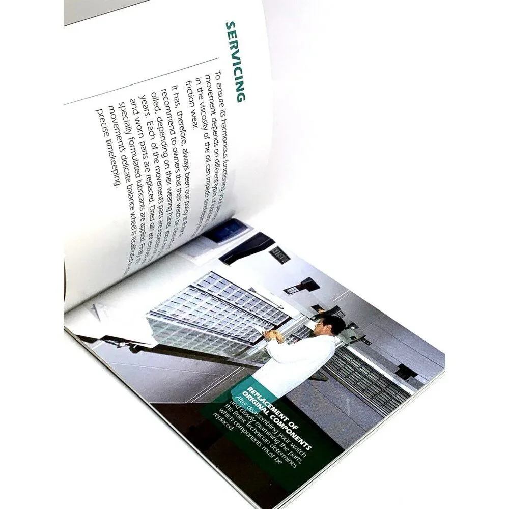 Authentic Green Factory Service Booklet Manual The Care of Your Rolex Watch